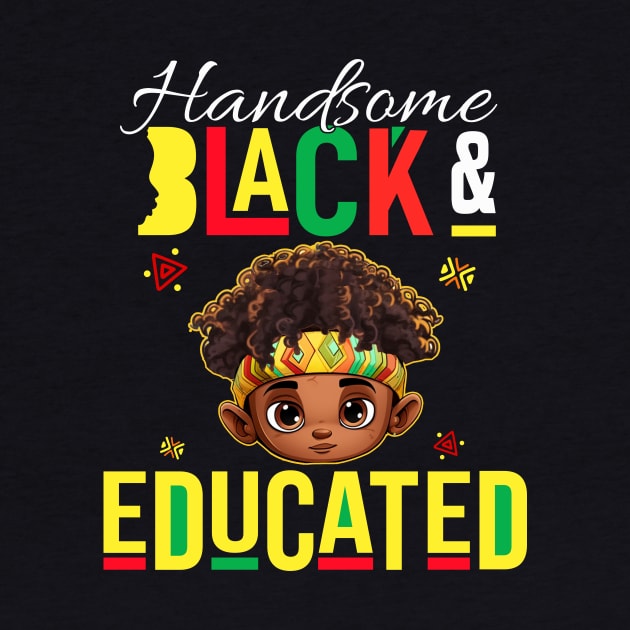 Pretty Black & Educated African American Black History Month by Jhon Towel